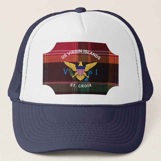 Boné RUA de Sinalizador das Ilhas Virgens dos EUA. Croi (Frente)