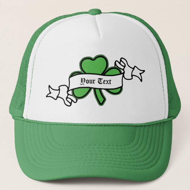 Boné Ruas de Shamrock personalizáveis. Dia de Patrick (Frente)