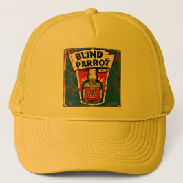 Boné Rum de papagaio cego Velho Sinal de Metal em Color