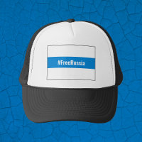 Rússia Livre - Inglês - Branco Azul