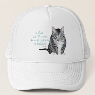 Boné Sabedoria Cat - Um Gato é um Quebra-cabeça