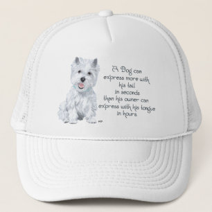 Boné Sabedoria Westie - Cauda ou Língua Balançando?