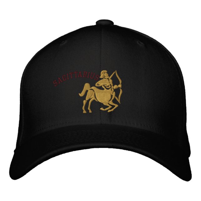 Boné Sagittarius - Sinal Zodiac Embroiderado 22 de nove (Frente)