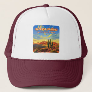 Boné Saguaro National Park Arizona Desert Cactus Retro