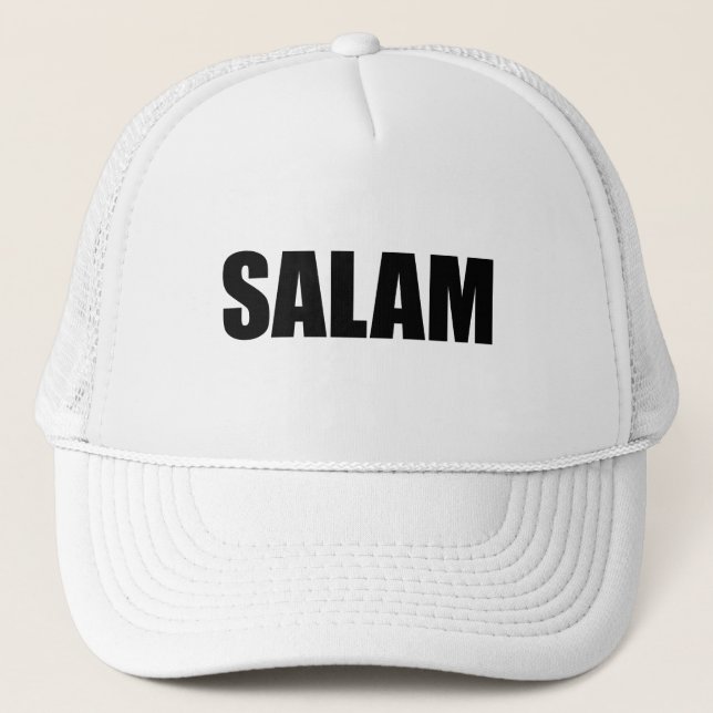 Boné Salam palavra árabe paz (Frente)
