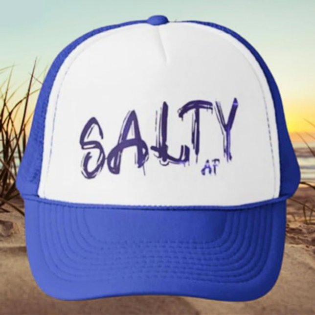 Boné "Salty AF" logo Crepúsculo Azul (Criador carregado)