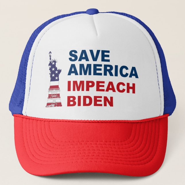 Boné Salve a América Impeach Biden Liberty (Frente)