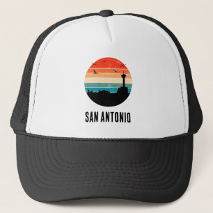 Boné San Antonio Vintage Sunset Cityscape Hat