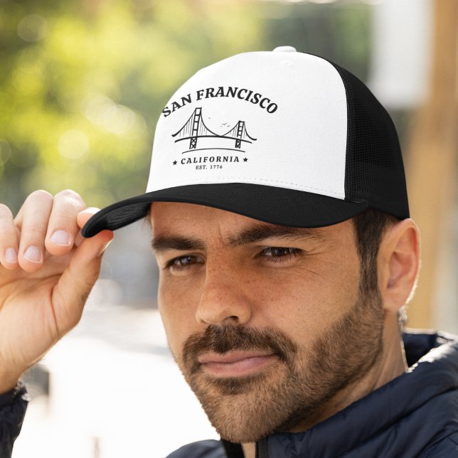 Boné San Francisco California Golden Gate Landscape (Criador carregado)