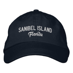 Boné Sanibel Island Florida bordou o chapéu de baseball