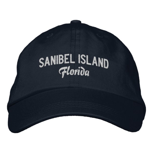 Boné Sanibel Island Florida bordou o chapéu de baseball (Frente)
