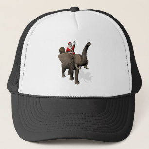 Boné Santa Claus Andando Em Elefante