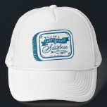 Boné Sardine, Parte do Despedida de Solteiro, Vintage,<br><div class="desc">Despedida de Solteiro de Pesca da Sardine Vintage, batedor náutico</div>