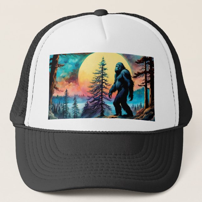 Boné Sasquatch Colorido, Lua Cheia (Frente)