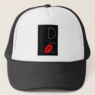 Boné Saudações de Washington D.C. Red Lipstick Kiss