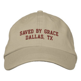 Boné Saved by Grace Christain Embroidered Hat