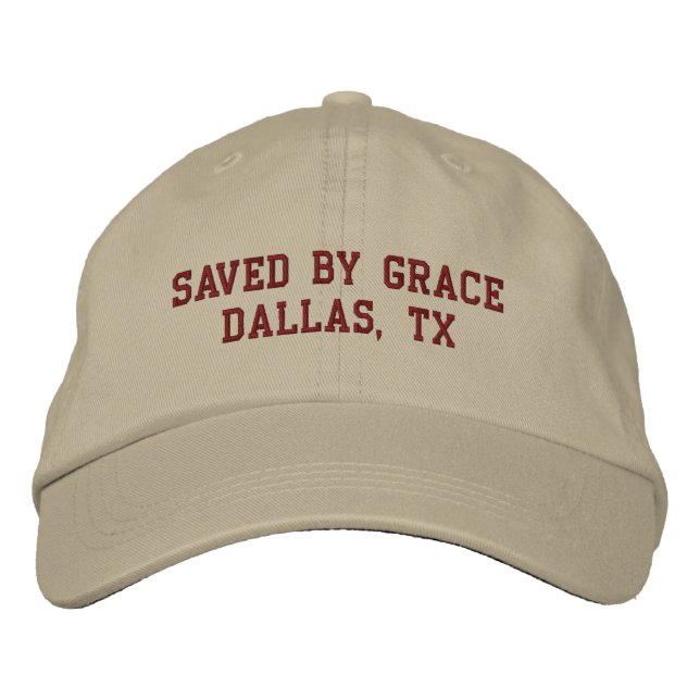 Boné Saved by Grace Christain Embroidered Hat (Frente)