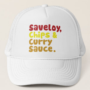 Boné Saveloy, Chips e Molho Curry.