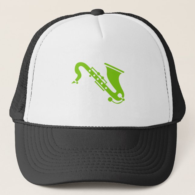 Boné Saxofone - Verde marciano (Frente)