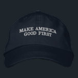 Boné SBC_CO. M.A.G.F. Chapéu<br><div class="desc">Como uma empresa que goste de se considerar como sinónimo com os fundamentos das coisas,  este chapéu é projetado em personificar a noção que antes que algo possa se transformar   "excelente",  ele deve primeiramente compreender o que toma para ser bom.</div>