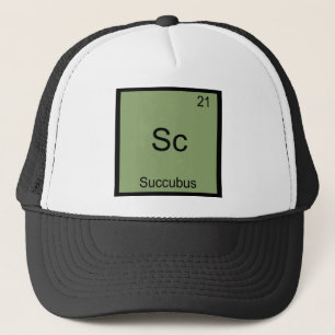 Boné Sc - Camiseta engraçada com símbolo de elemento qu