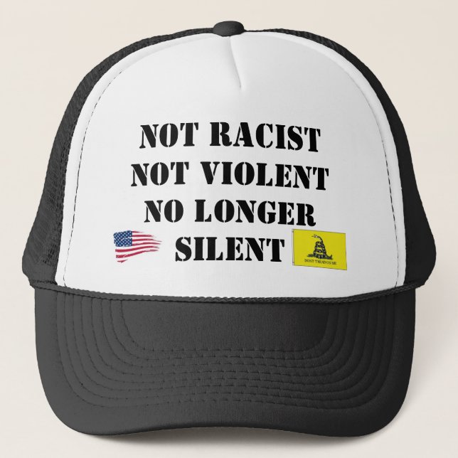 Boné scaled500, donttread_s, não RacistNot ViolentNo… (Frente)