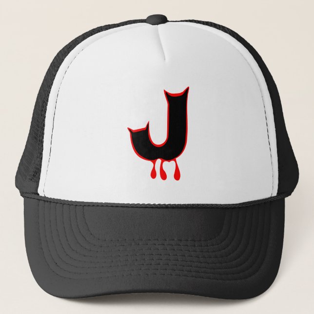 Boné ╚" Scandomment Devil's Teeth-Initial J Trucker Hat (Frente)