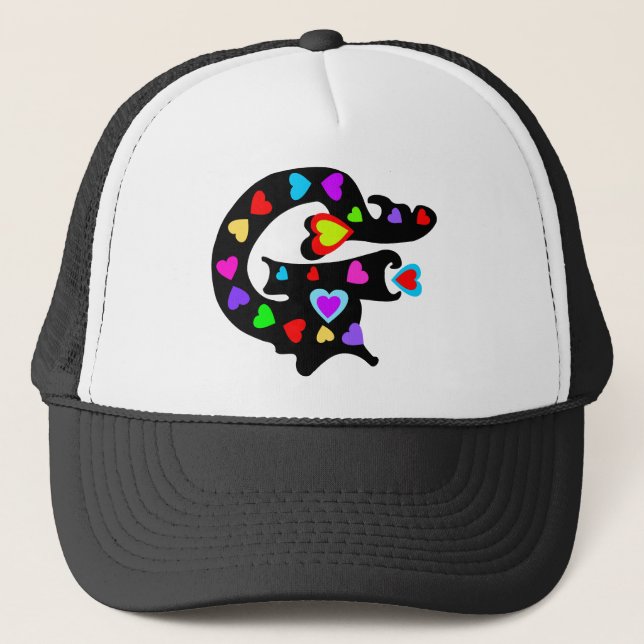 Boné ╚" Scandra, inicial G Na moda Trucker Hat¨ ╝ (Frente)