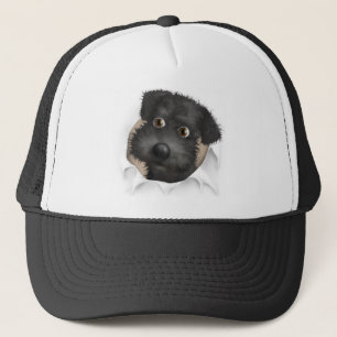 Boné Schnoodle (preto) que rebenta para fora