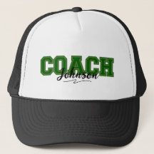 School Colors Personalized Coach-Green and Gold