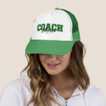 School Colors Personalized Coach-Green and White