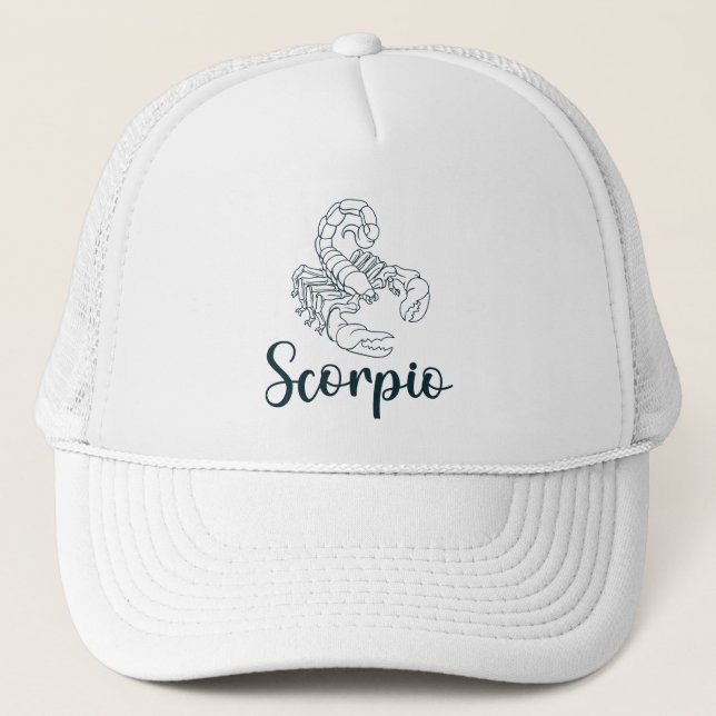 Boné Scorpio Scorpion Zodiac Horoscope & Astrologic (Frente)