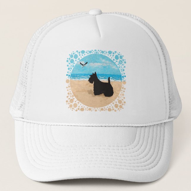 Boné Scottie na Praia com Gaivota (Frente)