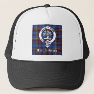 Boné Scottish Clan Anderson Crest & Tartan