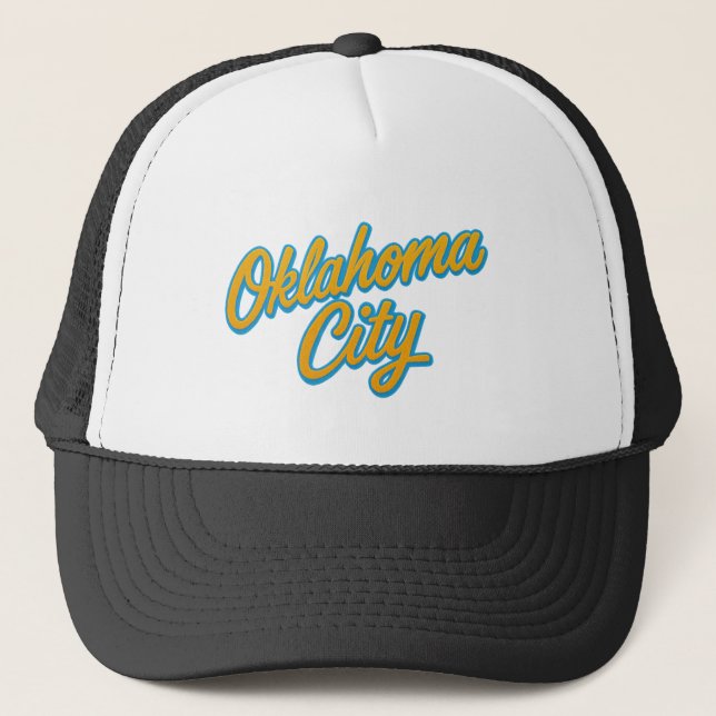 Boné Script de Cidade de Oklahoma - Orgulho OKC Retroat (Frente)
