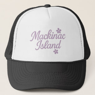 Boné Script Lilac da Ilha Mackinac Floral Michigan