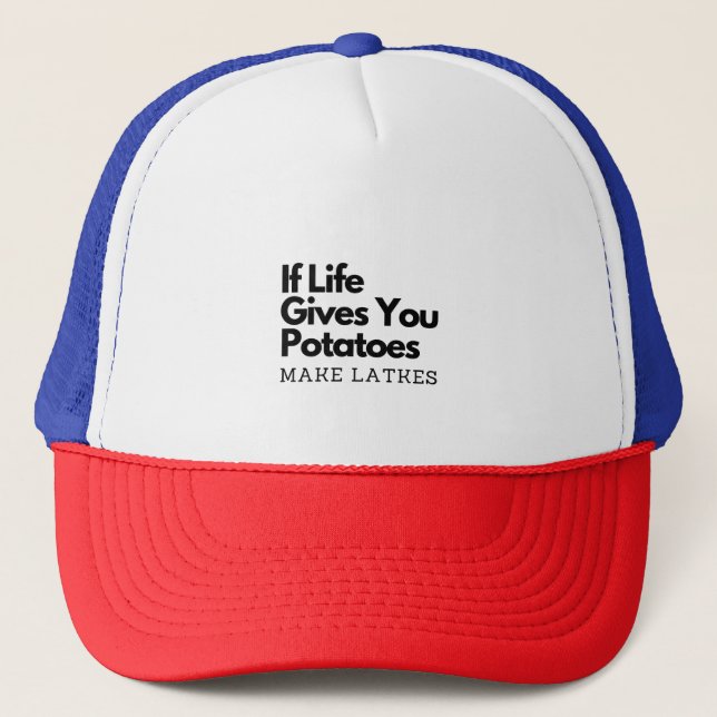 Boné Se a vida te dá uma batata faz um latão (Frente)