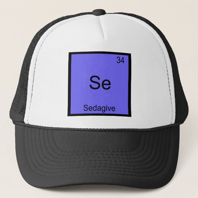 Boné Se - Sedagive Camiseta Divertida Símbolo Elemento  (Frente)