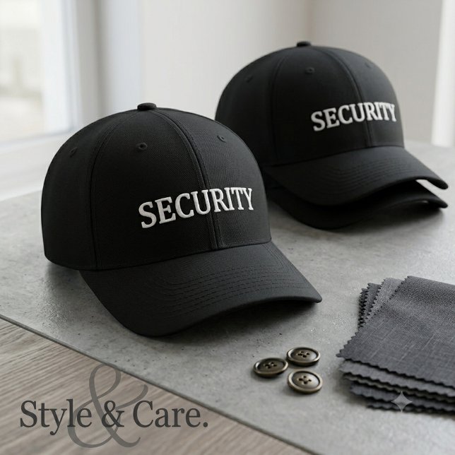 Boné SEGURANÇA Personalizada (Personalized SECURITY Embroidered Baseball Cap)