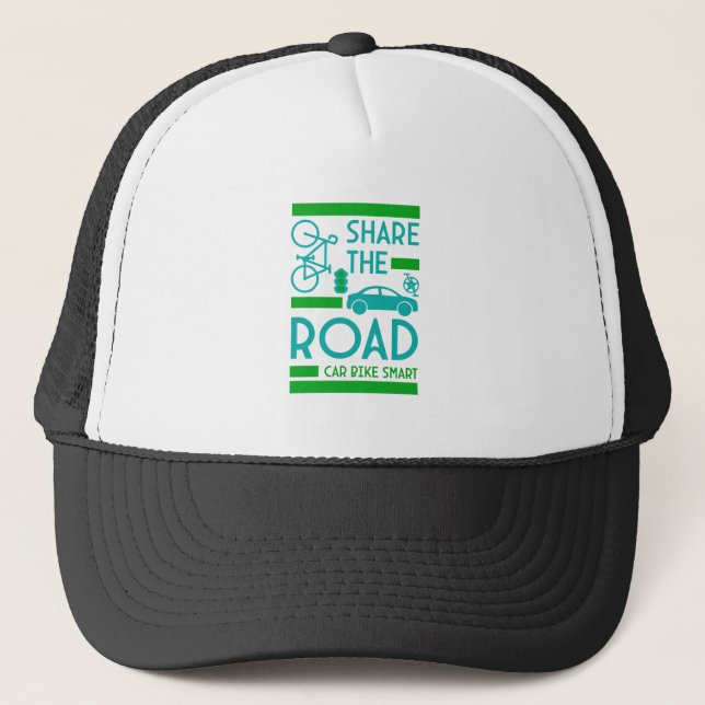 Boné Segurança Rodoviária de Bicicleta (Frente)