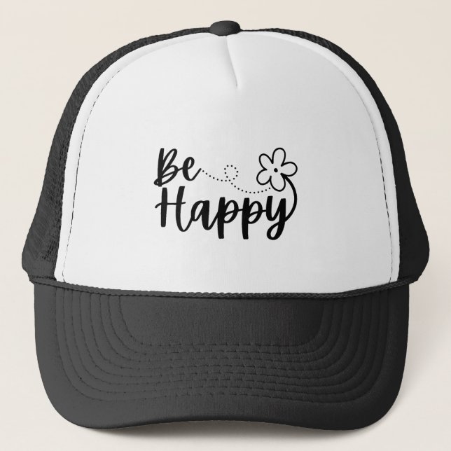 Boné Seja Feliz Primavera de Verão, Trucker Hat (Frente)