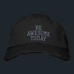 Boné Seja Incrível Hoje Mindset Positivo Motivacional<br><div class="desc">Comece todos os dias com confiança vestindo este design "Seja incrível hoje" com um estilo ousado e angustiado de tipografia. Perfeito para aqueles que amam a motivação, a automelhoria, e espalhando boa energia onde quer que vão. Uma escolha excelente para o visto casual do dia a dia, amantes da malhação,...</div>