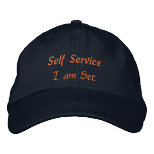 Boné Self Service I am Set Text Elegant Empowering-Hat