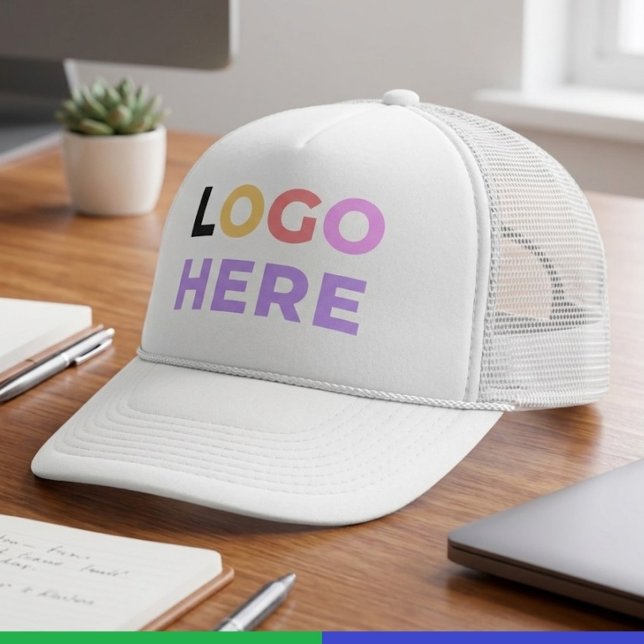 Boné Sem Mínimos - Logotipo Comercial Personalizado da  (Custom business logo trucker hats, No minimum order branded hats)