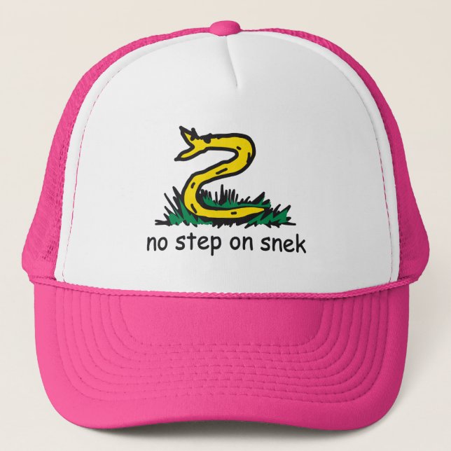 Boné Sem passo na cobra memes Cobra de Gadsden Amarelo  (Frente)