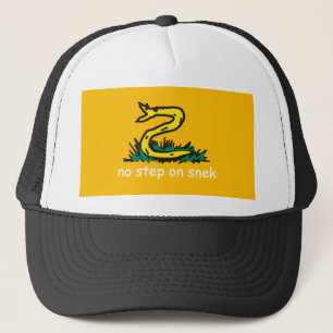 Boné Sem passo na cobra memes Cobra de Gadsden Amarelo