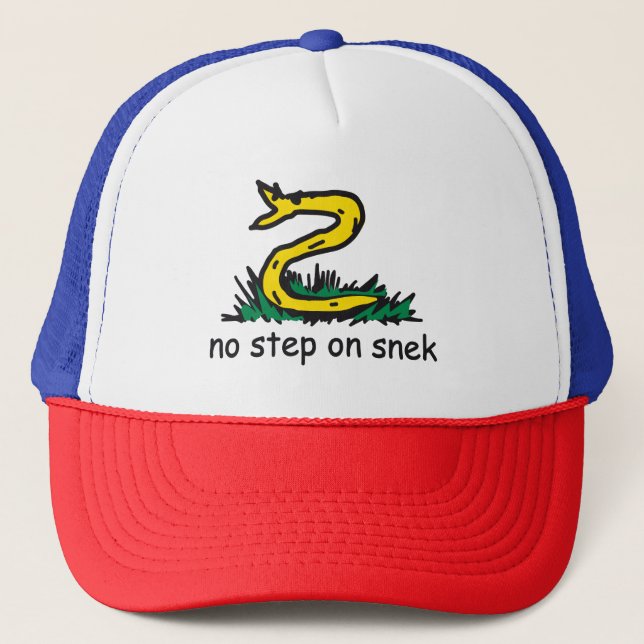 Boné Sem passo na cobra memes Cobra de Gadsden Amarelo  (Frente)