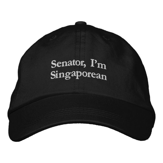Boné Senador, sou Singapura (Frente)