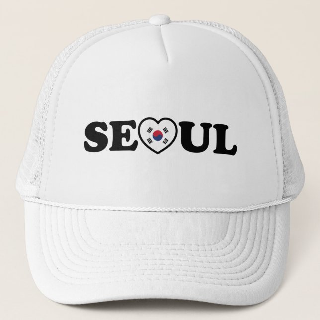 Boné Seoul Love Heart Taegeukgi Flag (Frente)