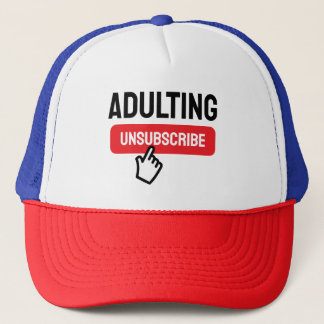 Boné Ser Adulto é Difícil Humor para Desinscrever-se